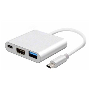 "تبدیل Type-C به USB3/HDMI/Type-C با پورت شارژ"