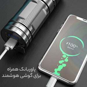 خرید چراغ قوه لیزری سفید شارژی