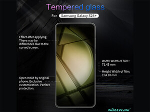 بهترین محافظ صفحه نمایش شیشه ای سامسونگ اس 24 پلاس نیلکین Nillkin Amazing H+ Pro tempered glass screen protector for Samsung Galaxy S24 Plus