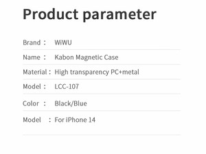 قیمت قاب مگنتی آیفون 14 ویوو WiWU Kabon Magnetic Case for IP14/6.1 LCC-107