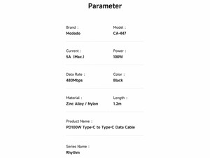 کابل سوپر فست شارژ تایپ سی به تایپ سی 100 وات 1.2 متر مک دودو Mcdodo PD 100W Led Rhythm CA-447