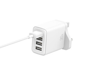 خرید شارژر دیواری 4پورت 30 وات رسی RECCI RC57U 30W 4 USB PORTS CHARGER