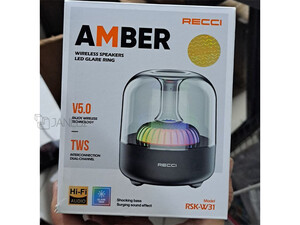 کیفیت اسپیکر بلوتوث رسی RECCI RSK-W31 LED Light Amber Wireless Speaker