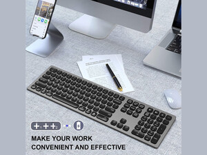 کیبورد بی‌سیم پرتابل شارژی ویوو WiWU Magic Keyboard Master Wireless Keyboard MKB-03