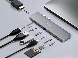 قیمت هاب تایپ سی انکر Anker PowerExpand 7-in-2 USB-C Hub A8371HA1