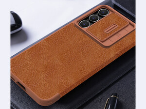 خرید کیف محافظ سامسونگ اس 23 اف ای نیلکین Nillkin Samsung Galaxy S23 FE Qin Pro leather case