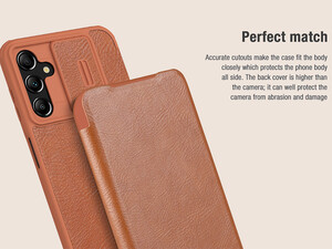 بهترین قاب محافظ سامسونگ A14 4G نیلکین Nillkin Samsung Galaxy A14 4G Qin Pro leather case