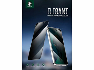 محافظ صفحه نمایش شیشه ای حریم شخصی آیفون 14 پلاس گرین Green iPhone 14 Plus 3D Elegant Privacy Glass