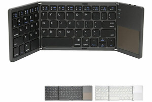 خرید کیبورد بلوتوث تاشو با تاچ پد Foldable Bluetooth Keyboard With Touch Pad B033