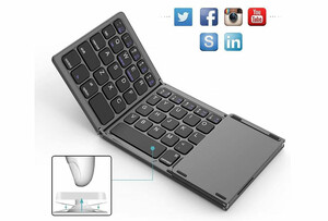 کیبورد بلوتوث تاشو با تاچ پد Foldable Bluetooth Keyboard With Touch Pad B033