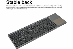 کیبورد بلوتوث تاشو با تاچ پد Foldable Bluetooth Keyboard With Touch Pad B033