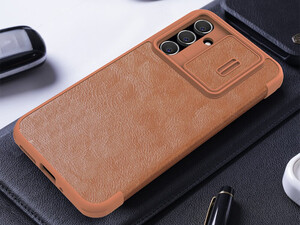 کیفیت قاب محافظ سامسونگ A54 5G نیلکین Nillkin Qin Pro Series Leather case for Samsung Galaxy A54 5G