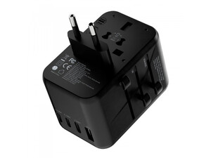 قیمت آداپتور مسافرتی چند پورت 65 وات یونیورسال پاورولوژی Powerology Universal Multi-Port Travel Adapter PD65W P65W4PD