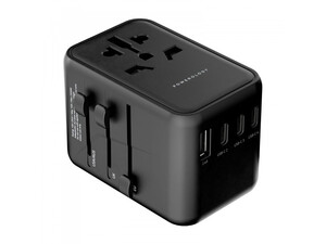 بهترین آداپتور مسافرتی چند پورت 65 وات یونیورسال پاورولوژی Powerology Universal Multi-Port Travel Adapter PD65W P65W4PD