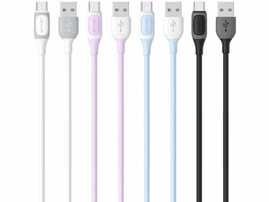 کابل شارژ سریع یواس بی به تایپ سی 3 آمپر یک متری یوسامز USAMS Type-C 3A Charging Cable US-SJ596