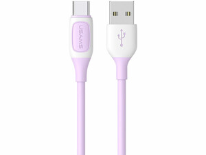 قیمت کابل شارژ سریع یواس بی به تایپ سی 3 آمپر یک متری یوسامز USAMS Type-C 3A Charging Cable US-SJ596