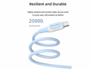 کابل شارژ سریع یواس بی به تایپ سی 3 آمپر یک متری یوسامز USAMS Type-C 3A Charging Cable US-SJ596