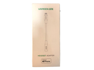 خرید تبدیل لایتنینگ به 3.5 میلی متری یوگرین Ugreen US211 30756 30CM Lightning Male to 3.5mm