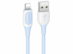 خرید کابل شارژ سریع یواس بی به لایتنینگ 2.4 آمپر یک متری یوسامز Usams Us-SJ595 Cable Lighting 2.4A Charging & Data Cable 1M