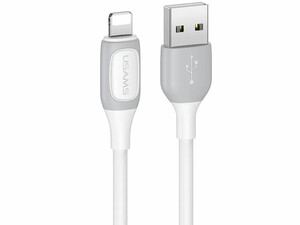 شارژر اپل شارژ سریع یواس بی به لایتنینگ 2.4 آمپر یک متری یوسامز Usams Us-SJ595 Cable Lighting 2.4A Charging & Data Cable 1M