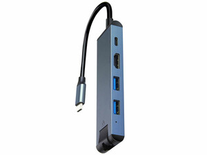 خرید مبدل تایپ سی کوتتسی Coteetci HDMI USB3.0*2 ·PD3.0 Gigabit Ethernet 16002