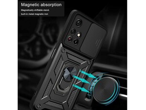 قاب محافظ لنز و حلقه دار شیائومی Xiaomi Redmi Note 11 Pro China Slide Camera &amp;amp; Ring Holder Stand Case