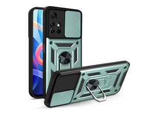 قاب محافظ لنز و حلقه دار شیائومی Xiaomi Redmi Note 11 Pro China Slide Camera &amp;amp; Ring Holder Stand Case