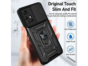 قاب محافظ لنز و حلقه دار شیائومی Xiaomi Redmi Note 11 Pro China Slide Camera &amp;amp; Ring Holder Stand Case