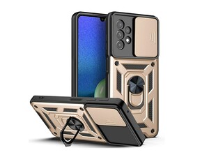 قاب محافظ لنز و حلقه دار سامسونگ Samsung Galaxy A72 Slide Camera &amp;amp; Ring Holder Stand Case