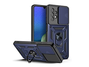 قاب محافظ لنز و حلقه دار سامسونگ Samsung Galaxy A72 Slide Camera &amp;amp; Ring Holder Stand Case