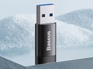 سرعت مبدل اوتی جی یو اس بی  به تایپ سی بیسوس Baseus Ingenuity Mini OTG Adaptor USB 3.1 to Type C ZJJQ000101