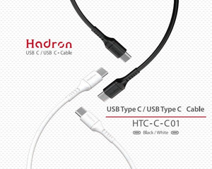 کابل شارژ و انتقال داده تایپ سی به تایپ سی هادرون Hadron HTC-C-C01 USB Type C Cable