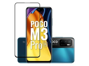 گلس و محافظ تمام صفحه Mletubl Full Glass For Poco M3 Pro/M3 Pro 5G/Redmi Note 10 5G/Op A93 5G