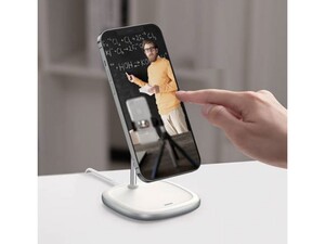 استند شارژر وایرلس بیسوس Baseus Swan Magnetic Desktop Bracket Wireless Charger