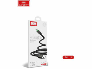 کیفیت کابل شارژ یو اس بی به لایتنینگ 2.4 آمپر یک متری ارلدام Earldom EC-125 Lightning Fast Charger Data Cable