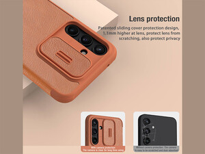 خرید کیف محافظ سامسونگ گلکسی اس 55 نیلکین Nillkin Qin Pro Series Leather case for Samsung Galaxy A55