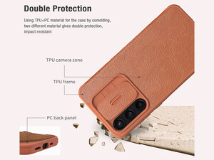 قیمت کیف محافظ سامسونگ گلکسی اس 55 نیلکین Nillkin Qin Pro Series Leather case for Samsung Galaxy A55