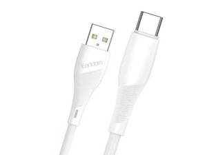 قیمت کابل شارژ سریع یو اس بی به تایپ سی 2.4 آمپر 0.25 متری ارلدام Earldom Charging Cable 25cm