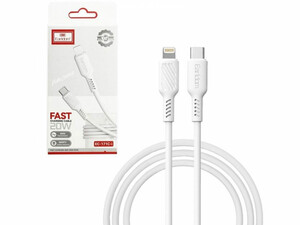 خرید کابل شارژ سریع تایپ سی به لایتنینگ یک متری 20 وات ارلدام Earldom EC-171 Lightning cable 1.0m