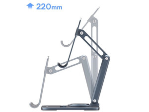 هولدر رومیزی تبلت 360 درجه بیسوس Baseus Desktop Biaxial Foldable Metal Tablet Stand Rotatable Version Space Grey BS-HP006A B10431801811-00