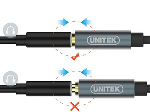 کیفیت کابل مبدل دو به یک 0.2 متر AUX یونیتک Unitek Y-C957ABK 0.2M, 3.5MM AUX Audio Cable Female to 2*Male