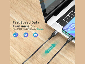 قیمت کابل شارژ سریع یو اس بی به تایپ سی 25 وات 5 آمپر 1.2 متر چویتک CHOETECH USB-A to USB-C Cable AC0013