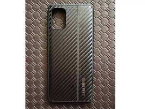 خرید کاور چرمی فیبر کربن سامسونگ  Leather Case carbon fiber cover suitable for Samsung A71