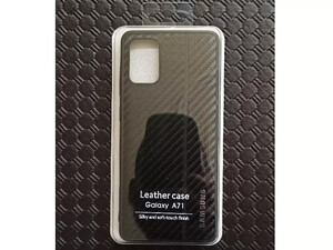 فروش کاور چرمی فیبر کربن سامسونگ  Leather Case carbon fiber cover suitable for Samsung A71