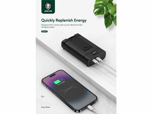 قیمت پاوربانک تایپ سی 20 وات 10000 و هولدر موبایل رومیزی گرین Green Lion 10000mAh Power Bank and Foldable Mobile Stand GNFLDPBSTBK