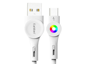 کیفیت کابل شارژ سریع تایپ سی  ارلدام EARLDOM EC-135C 3A Fast Charging Cable With LED