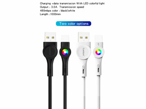 کابل شارژ سریع یو اس بی به لایتنینگ 3 آمپر یک متر ارلدام EARLDOM EC-135I 3A Fast Charging Cable