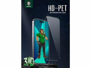 محافظ صفحه نمایش شیشه ای آیفون 14 پرو گرین Green iPhone 14 Pro 3D HD-Pet Full Glass