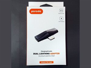 فروش مبدل لایتنینگ دو کاره پورودو Porodo PD-LLDONG Dual Compatible with Lightning Type Adapter