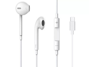 هدفون سیمی طرح ایرپاد دویا Hands Free Devia Earpods EM048 USB C